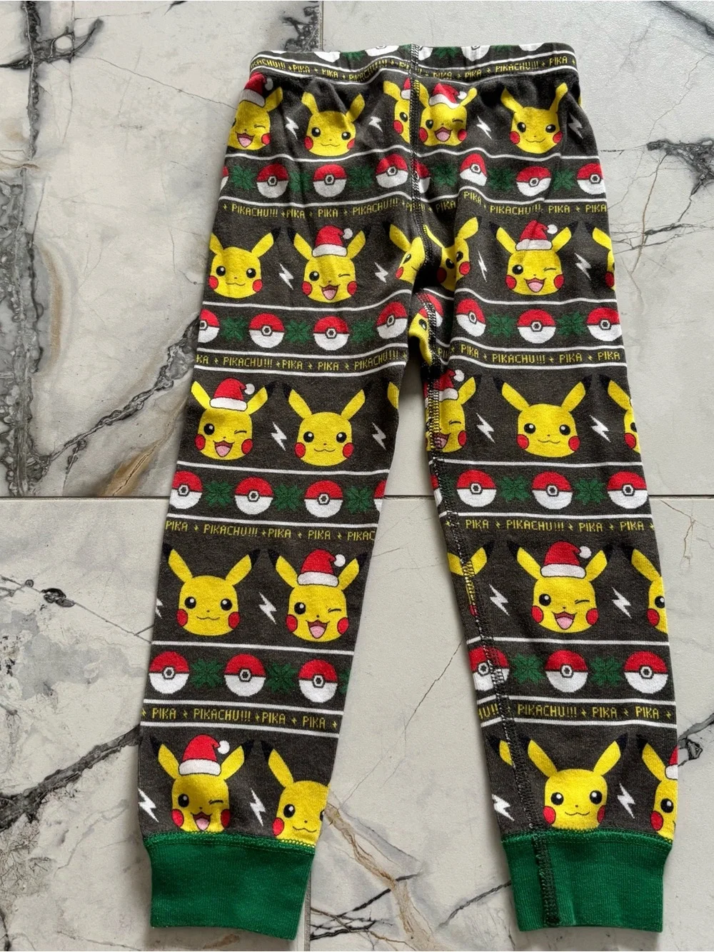 Hanna Andersson Pikachu Pajama Set - Green, Yellow, Red